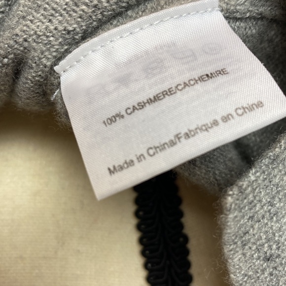 Tory Burch CASHMERE SAYRE TUNIC - GRAY MELANGE in Size S. - Picture 11 of 11